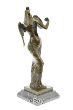 Salvador Dali Bronze Sculpture Signed And Sealed Angel Lost Wax Method Art