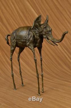 Salvador Dali Elephant With Length Legs Art Deco Bronze Sculpture Statue