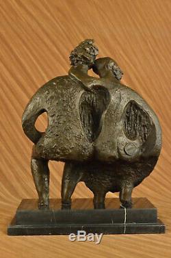Salvador Dali Family Group Modern Art Abst Bronze Sculpture Handmade