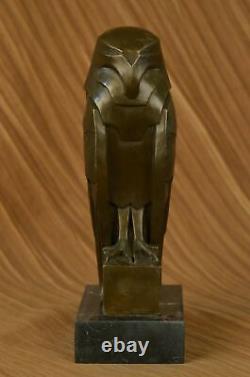 Salvador Dali Tribute Abstract Modern Art Owl Bronze Sculpture Marble Statue