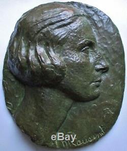 Sculpture Bas Relief Bronze Marguerite Cousinet 1930 Art Deco Era Maillol Statue