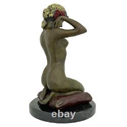 Sculpture Bronze Erotic Art After Paul Ponsard Style Antique Replica Copy