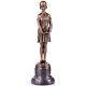 Sculpture Bronze Girl Art Deco Innocence After Demetre Chiparus