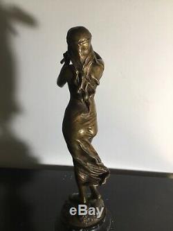 Sculpture Bronze Orientalist Art Nouveau Signed E Drouot