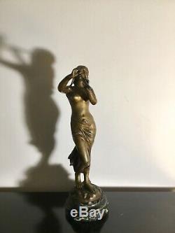 Sculpture Bronze Orientalist Art Nouveau Signed E Drouot