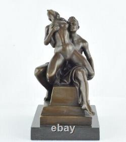 Sculpture Couple Sexy Style Art Deco Solid Bronze Sign