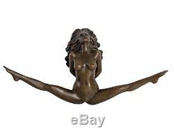 Sculpture Eroticism Bronze Art Style Antique Statue 22cm