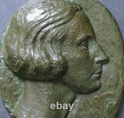 Sculpture Low Relief Bronze M. Cousinet Art Deco Lost Wax Valsuani Era Maillol