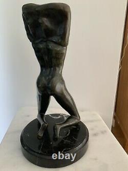 Sculpture Statue Bronze Naked Woman Art Deco