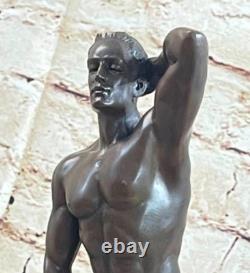 Sculpture Statue Figurine Art Bronze of a Nude Gay Man Signed by MAVCHI