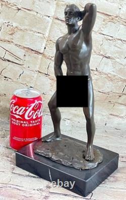 Sculpture Statue Figurine Art Bronze of a Nude Gay Man Signed by MAVCHI
