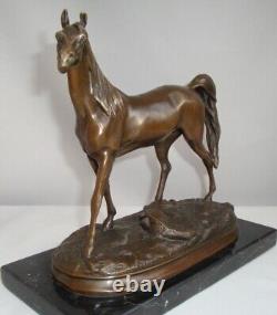 Sculpture Statue Horse Animalier Style Art Deco Style Art Nouveau Solid Bronze