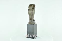 Sculpture Statue of an Owl Bird Animal in Art Deco and Art Nouveau Style