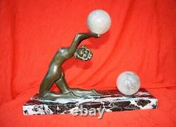 Sculpture bronze art deco dancer