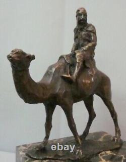 Sculpture of a Camel Statue in Tuareg Animalier Art Deco Style Art