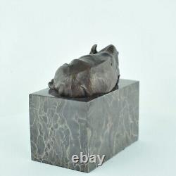 Sculpture of a Rhinoceros in the Animalier Style of Art Deco and Art Nouveau Bronze