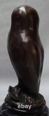 Sculpture of a Wise Owl Bird Animal in Art Deco Style Art Nouveau Style