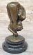 Sexy Chair Bronze Woman Lady Girl Sculpture Statue Art Deco Erotic Gift