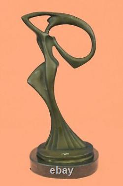 Signed Bronze Abstract Modern Art Female Figure Decorative Sculpture Deal