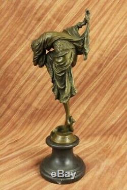 Signed Bronze Art Nouveau Deco Chiparus Figurine Statue Sculpture Figurine Statue