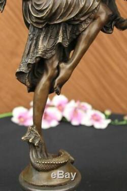 Signed Bronze Art Nouveau Deco Chiparus Figurine Statue Sculpture Figurine Statue