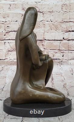 Signed Chair Mother by Milo Bronze Sculpture Abstract Modern Art Figurine Statue