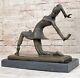 Signed Chiparus Elegant Dancer In Genuine Bronze Art Deco Sculpture Casting