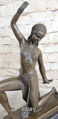 Signed D. H, Bronze Art Deco Statue Ballet Russian Sculpture Figure
