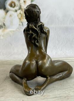 'Signed Erotic Bronze Sculpture: Flesh Art Sex Statue Figurine'