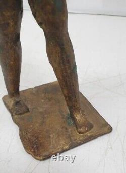 Signed bronze statue sculpture by Mamadou Dlg Dermé Morou from Burkina Faso African art