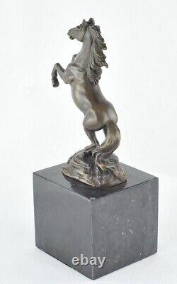 Solid Bronze Animalier Horse Sculpture in Art Deco Style and Art Nouveau Style