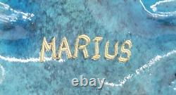 Solid Bronze Lobster Crab Figurine 100% Blue Patina Art Deco