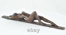 Solid Bronze Pin-up Sexy Style Art Deco Style Art Nouveau Statue Sculpture Sign