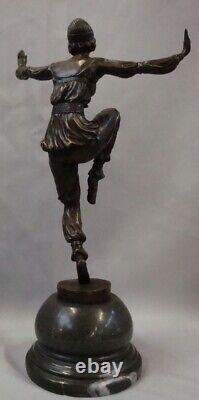 Solid Bronze Statue Sculpture in Scheherazade Style Art Deco and Art Nouveau Style