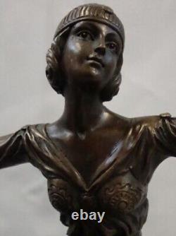 Solid Bronze Statue Sculpture in Scheherazade Style Art Deco and Art Nouveau Style