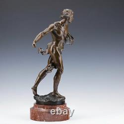 Sower J.b. Germaine Um 1900 Art Nouveau Bronze Sculpture Statue Of