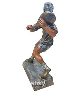 Sport Tennis Sculpture Art Deco Trophy Ancient Metal and Bronze 28cm