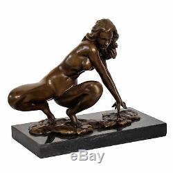Statue Erotic Art Woman Bronze Sculpture Figurine 23cm