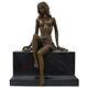 Statue Erotic Woman Art Bronze Sculpture Figurine 27cm