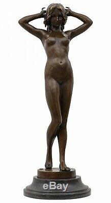 Statue Erotic Woman Art Bronze Sculpture Figurine 78cm