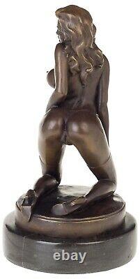 Statue Eroticism Bronze Art Sculpture Figure 32cm