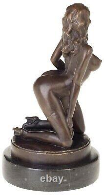 Statue Eroticism Bronze Art Sculpture Figure 32cm