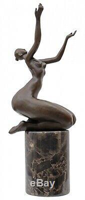 Statue Eroticism Bronze Art Sculpture Figurine 32cm