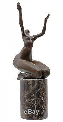 Statue Eroticism Bronze Art Sculpture Figurine 32cm