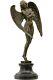 Statue Night Winged Angel Bronze Sculpture Figurine 64cm