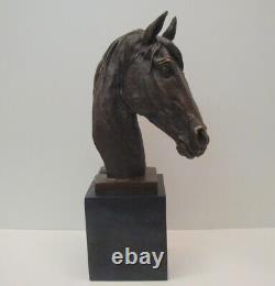 Statue Sculpture Animal Horse Style Art Deco Style Art Nouveau Massive Bronze