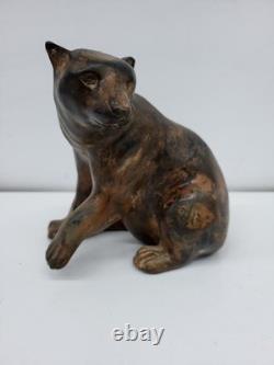 Statue Sculpture Bear Animal Style Art Deco Style Art Nouveau Solid Bronze S