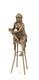 Statue Sculpture Bronze Art Deco New Woman Bar Stool Dsbj-11 Modern