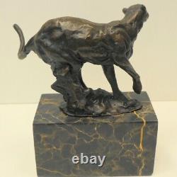 Statue Sculpture Cheetah Animal Art Art Deco Style Art Nouveau Bronze Massi