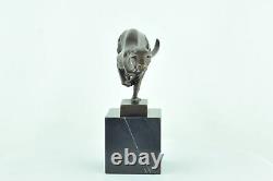 Statue Sculpture Cheetah Animalier Style Art Deco Style Art Nouveau Solid Bronze